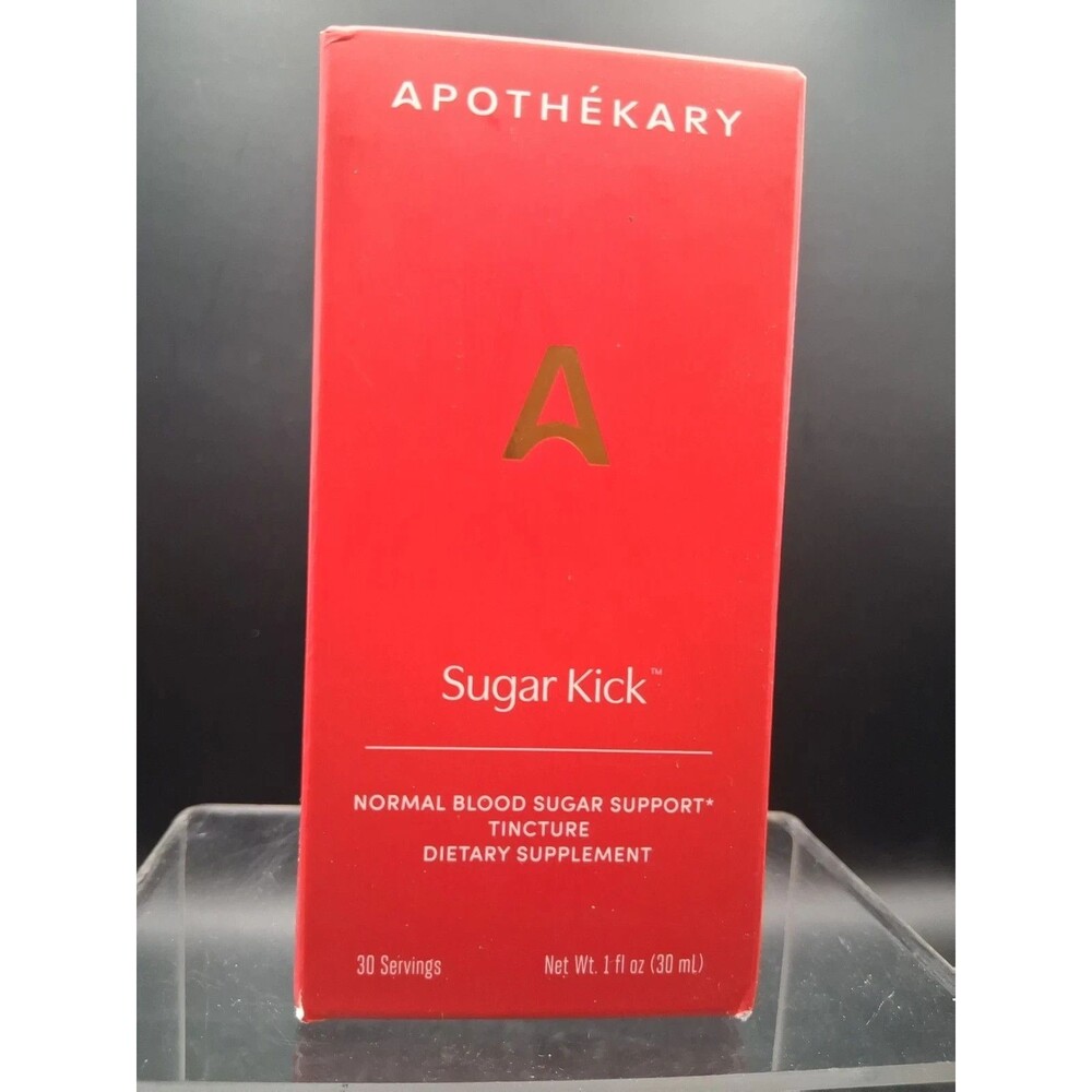 APOTHEKARY Sugar Kick Normal Blood Sugar Support Tincture 1 oz. - New & Sealed!